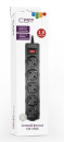 CBR Сетевой фильтр CSF 2505-1.8 Black CB, 5 евророзеток, длина кабеля 1,8 метра, цвет чёрный (коробка)2