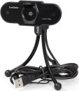 Exegate EX287388RUS Веб-камера ExeGate BlackView C615 FullHD Tripod (матрица 1/3" 2 Мп, 1920х1080, 1080P, 30fps, 4-линзовый объектив, шторка, USB, фиксированный фокус, микрофон с шумоподавлением, унив5