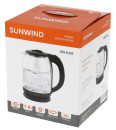 Чайник электрический SunWind SUN-K-002 1.8л. 1500Вт прозрачный/черный (корпус: стекло)5