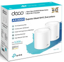 Wi-Fi система TP-LINK Deco X60(2-Pack) 802.11ax 2976Mbps 2.4 ГГц 5 ГГц 1xLAN LAN белый6