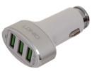 LDNIO LD_B4429 C501/ Авто ЗУ + Кабель Lightning/ 3 USB Auto-ID/ Выход: 5.1A, 25.5W/ White