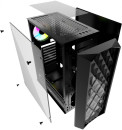 Корпус ATX Powercase Diamond Mesh LED Без БП чёрный CMDM-L17