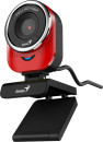GENIUS QCam 6000, red, Full-HD 1080p webcam, universal clip, 360 degree swivel, USB, built-in microphone, rotation 360 degree, tilt 90 degree4
