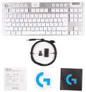 Клавиатура беспроводная Logitech G915 TKL Tenkeyless LIGHTSPEED Wireless RGB USB + Bluetooth белый 920-0101176