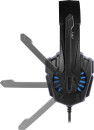 Игровая гарнитура Warhead G-390 LED черный+синий, кабель 1,8 м DEFENDER2