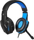 Игровая гарнитура Warhead G-390 LED черный+синий, кабель 1,8 м DEFENDER3