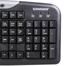 Набор проводной SONNEN KB-S110, USB, клавиатура 116 клавиш, мышь 3 кнопки, 1000 dpi, черный/серебристый, 5112846