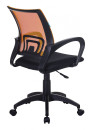 Кресло Бюрократ CH-695NLT оранжевый TW-38-3 сиденье черный TW-11 сетка/ткань крестовина пластик4