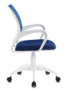 Кресло Бюрократ CH-W695NLT темно-синий TW-05N TW-10N сетка/ткань крестовина пластик пластик белый3