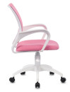 Кресло офисное Бюрократ CH-W695NLT розовый белый3