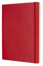 Блокнот Moleskine CLASSIC SOFT QP623F2 XLarge 190х250мм 192стр. нелинованный мягкая обложка красный2