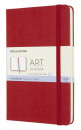 Блокнот для рисования Moleskine ART SKETCHBOOK ARTQP054F2 Medium 115x180мм 88стр. твердая обложка красный3