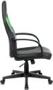 Кресло для геймеров Zombie RUNNER чёрный зеленый3