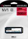 Твердотельный накопитель SSD M.2 500 Gb Kingston NV1 Read 2100Mb/s Write 1700Mb/s 3D QLC NAND3