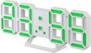 Часы-будильник Perfeo LUMINOUS 2 белый зелёная подсветка