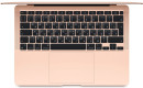 Ноутбук Apple MacBook Air 13 Late 2020 13.3" 2560x1600 Apple -M1 256 Gb 8Gb Bluetooth 5.0 WiFi (802.11 b/g/n/ac/ax) Apple M1 (7-core) золотистый macOS MGND3RU/A2