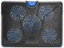 CROWN  Подставка для ноутбука  CMLS-131 ( до 19" Размер 390*295*30 мм , кулеры: D110mm*1+ D85mm*4, синяя led подсветка, регулятор скорости, 3 уровня наклона)7