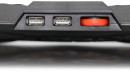 CROWN  Подставка для ноутбука CMLS-133 ( до 19" Размер 390*295*30 мм , кулеры: D110mm*1+ D85mm*4, оранжевая led подсветка, регулятор скорости, 3 уровня наклона)7