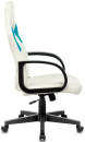 Кресло для геймеров Zombie RUNNER белый голубой3