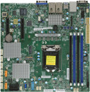 Плата материнская SuperMicro MB Single socket H4 (LGA 1151)Up to 64GB/1 PCI-E 3.0 x8, 1 PCI-E 3.0 x2/Dual 10GBase-T LAN/8 SATA3