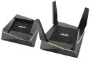 Wi-Fi роутер ASUS RT-AX92U(2-PK) 802.11abgnacax 6071Mbps 2.4 ГГц 5 ГГц 5 ГГц 4xLAN USB3.0 USB 2.0 черный4