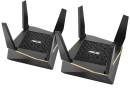 Wi-Fi роутер ASUS RT-AX92U(2-PK) 802.11abgnacax 6071Mbps 2.4 ГГц 5 ГГц 5 ГГц 4xLAN USB3.0 USB 2.0 черный5