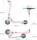 Электросамокат Ninebot by Segway Электросамокат Ninebot eKickScooter Zing E8 (pink), макс. скорость 14 км/ч, запас хода 10 км/40 мин, 150 Вт мотор2
