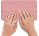 Клавиатура Logitech Keys-To-Go механическая розовый USB беспроводная BT Multimedia for gamer 920-0101223