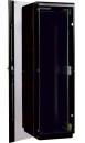 Шкаф телекоммуникационный напольный 33U (600x600) дверь стекло, чёрный2