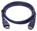 Кабель HDMI 1м Wize CP-HM-HM-1M круглый темно-серый2