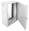 Шкаф телекоммуникационный настенный разборный 18U (600х350) дверь металл3