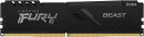Оперативная память для компьютера 16Gb (1x16Gb) PC4-25600 3200MHz DDR4 DIMM CL16 Kingston FURY Beast Black KF432C16BB1/16