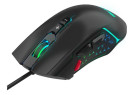 Игровая мышь HIPER DRAKKAR чёрная (USB, 8 кнопок, 10000 dpi, PMW3327, RGB подсветка, регулировка веса)3