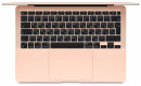 Ноутбук Apple MacBook Air 13 Late 2020 13.3" 2560x1600 Apple -M1 SSD 256 Gb 16Gb Bluetooth 5.0 WiFi (802.11 b/g/n/ac/ax) Apple M1 (7-core) золотистый macOS Z12A0008Q2