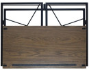 Стол на металлокаркасе BRABIX "LOFT CD-002", 1000х500х750 мм, складной, цвет морёный дуб, 6412124