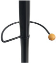 Вешалка-стойка BRABIX "CR-8243" на мраморном диске, металл, 6+3 крючка, цвет черный, 6064384