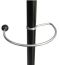 Вешалка-стойка BRABIX "CR-8342" на мраморном диске, металл, 5+4 крючка, цвет черный, 6064394