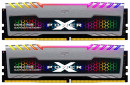 Оперативная память для компьютера 16Gb (2x8Gb) PC4-28800 3600MHz DDR4 DIMM CL18 Silicon Power XPOWER Turbine RGB SP016GXLZU360BDB