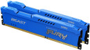 Оперативная память для компьютера 16Gb (2x8Gb) PC3-12800 1600MHz DDR3 DIMM CL10 Kingston FURY Beast Blue KF316C10BK2/16
