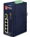 IP30 4-Port/TP + 1-Port Fiber(SFP) POE Industrial Fast Ethernet Switch (-40 to 75 C)2