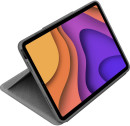 Клавиатура беспроводная Logitech Keyboard Folio Touch for iPad Air (4th gen) Smart Connector серый 920-0100002