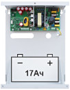 SKAT-1200U power supply 12V 6A case for battery 1х17Ah cold start SS TR PB2