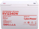 Battery CyberPower Professional UPS series RV 12340W, voltage 12V, capacity (discharge 20 h) 96.4Ah, capacity (discharge 10 h) 92.7Ah, max. discharge current (5 sec) 1180A, max. charge current 30A, lead-acid type AGM, terminals under bolt M8, LxWxH 305x168x208mm., full height with terminals 230mm., weight 31.1kg., operational life 12 years2