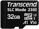 Промышленная карта памяти microSD Transcend 230I, 32 Гб 3D NAND TLC, темп. режим от -40? до +85?, без адаптера