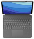 Клавиатура беспроводная Logitech Combo Touch для iPad Air (4-го поколения) Smart Connector серый 920-0102712