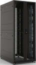 ЦМО Шкаф серверный ПРОФ напольный 42U (800x1000) дверь перфор., задние двойные перфор., черный, в сборе (ШТК-СП-42.8.10-48АА-9005)2