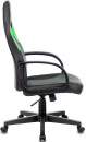 Кресло для геймеров Бюрократ ZOMBIE RUNNER чёрный зеленый3