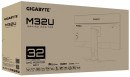 Монитор 32" GigaByte M32U-EK Gaming monitor черный IPS 3840x2160 350 cd/m^2 1 ms HDMI DisplayPort Аудио USB USB Type-C10