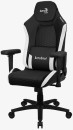 Кресло для геймеров Aerocool CROWN Leatherette Black White чёрный белый3