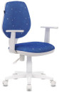 Кресло детское BRABIX "Fancy MG-201W" синий рисунок